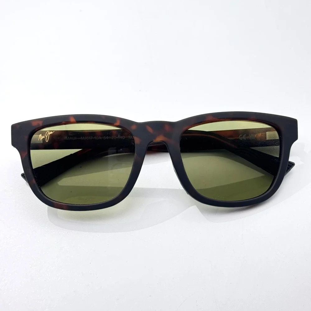 Maui Jim Sunglasses Kapi'i STG-BG MJ617-10A Dark Havana Square Brown Polarized